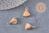 Pendentif triangle jaspe paysage,creation pendentif bijoux pierre naturelle, pendentif pierre jaspe Naturel,16mm, x1, G2330