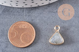 Pendentif triangle labradorite,pendentif bijoux, pendentif pierre,bracelet pierre,pierre naturelle,labradorite Naturelle,16mm, x1, G0845