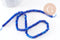 Perle Rondelle Jaspe de sésame bleu foncé facettée 6x4mm, x1 fil de 37.5cm (G7871)