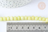 Perle Rondelle jade teinté 8x6mm, création bijoux pierre, le fil de 38cm, X1 (G7660)