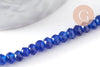 Perle abacus jade bleu nuit,perle jade,pierre naturelle,jade naturel, 4x2mm, fil 36 mm, x1 (G1186)