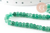 Perle abacus jade naturel teinté vert clair 4x2mm, x1 fil de 35cm (G3070)