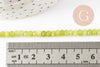 Perle abacus jade vert clair 4x2mm, perle jade, pierre naturelle, perle facette, fil 35cm, x1 (G3002)