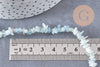 Perle chips aigue-marine naturelle 12mm, x1 fil de 80cm (G1324)