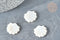 Perle coquillage nacre blanche naturelle 19.5mm, x2 (G7379)