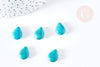 Perle goutte howlite turquoise, howlite naturelle, perle turquoise, perle pierre, 14mm, x10 (G1556)