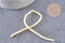 Perle heishi nacre naturelle jaune pastel, perle tube coquillage coloré,2x4mm, fil de 20cm, x1 (G4476)