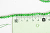 Perle jade vert, pierre naturelle, jade naturel, perle pierre, perle facette, 4mm, fil de 36cm, x1 (G2925)