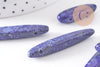 Perle longue lapis Lazulis, pierre naturelle,lapis naturel, pierre rectangle, x5 (G2711)