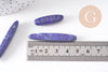 Perle longue lapis Lazulis, pierre naturelle,lapis naturel, pierre rectangle, x5 (G2711)