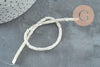 Perle nacre blanche naturelle heishi,tube coquillage ivoire,3x5mm, le fil 20cm, x1 (G4140)