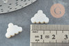 Perle nuage nacre blanche naturelle 15mm, x1 (G1973)
