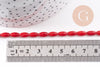 Perle ovale corail rouge,perles corail ,grain de riz,corail rouge,corail naturel, fil 40cm, x1 (G0993)