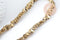 Perle pépite dorée hématite de synthèse 5~12mm, pierre, fil de 40cm, x1 (G8975)