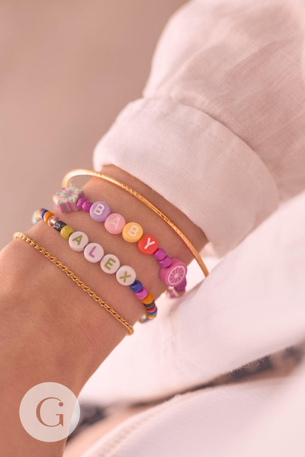 Perle polymère fruits multicolore 12x10mm, x50 G5029