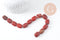 Perle rectangle jaspe rouge naturelle 12mm, fil de 21cm x1 (G4432)
