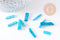 Perle rectangulaire howlite turquoise, howlite naturelle, perle turquoise, perle pierre, x10 (G2029)