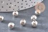 Perle ronde argent tibétain vieilli 8mm, x10 (G0084)
