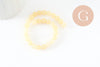 Perle ronde jade naturel jaune clair 6mm, x1 fil de 19cm (G2085)