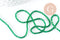 Perle ronde verre facettée transparente vert foncé 2mm, x1 fil de 37cm (G7393)