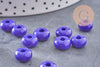 Perle rondelle donut verre opaque bleu foncé,des perles reondelles verre pour vos créations de bijoux et bracelet,3-5x9mm, x 20 (G4596)