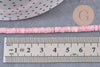 Perle rondelle heishi quartz rose, quartz rose naturelle, perle pierre, 4.5mm,fil de 160 perles, x1 (G2702)
