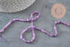 Perle rondelle jade violet, naturelle, perle facette,jade,5x3mm,fil de 35 cm, x1 (G1704)-Perles-Gingerlily Perles