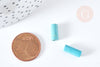 Perle tube howlite turquoise 13mm,perle tube, x10 (G0388)