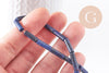 Perle tube lapis Lazulis naturel 13x4mm, des perles naturelles pour creation bijou en pierre naturelle lapis naturel,x1 fil, (G5167)