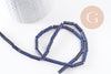 Perle tube lapis Lazulis naturel 13x4mm, des perles naturelles pour creation bijou en pierre naturelle lapis naturel,x1 fil, (G5167)