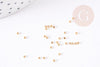 Perles à écraser acier 304 inoxydable doré 1.5mm, x100 (G1180)