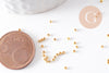 Perles à écraser laiton doré 1.5mm, x 5Gr (G1608)