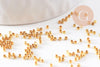 Perles à écraser laiton doré 1.5mm, x 5Gr (G1608)