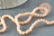 Perles abacus cristal beige opaque 4x3mm, perle cristal verre facette,fil de 40cm x1 (G8521)