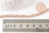 Perles abacus cristal doré irisé facette 4x3mm, x1 fil de 45cm (G7496)