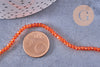 Perles abacus cristal orange 2.9mm, x1 fil de 35cm (G10950)