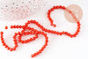 Perles abacus cristal orange facetté 4-5mm, x1 fil de 38 cm (G6366)
