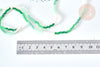 Perles abacus verre vert camaïeu 3x2.5mm, perles cristal, le fil de 42.5cm, x1 (G7830)