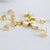 Perles charms ovales en métal doré 14K 6mm x30 (G1397)