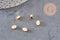 Perles charms ovales en métal doré 14K 6mm x30 (G1397)