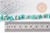 Perles chips amazonite naturelle 5-14mm, pour fabrication de bijoux pierre, fil 40 cm x1 (G5180)