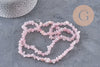 Natural rose quartz chip beads 90cm strand, x1 (G2107)