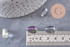 Perles cristal goutte multicolore, cristal autrichien, perles goutte, perle création bijoux 8x13mm, x50 (G2733)