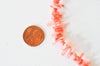 Perles en corail rose, corail naturel ,perle coquillage,4-18mm,fil de 40cm, x1 (G4589)