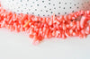 Perles en corail rose, corail naturel ,perle coquillage,4-18mm,fil de 40cm, x1 (G4589)