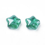 Perles étoile multicolore 8x8.5mm cristal tchèque, x50 (G5839)