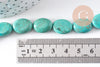 Perles howlite turquoise naturelle,perles pierre, howlite naturelle, perle turquoise,12-14-16-18mm, X5 (G8192)