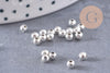 Perles intercalaires argentées,perles argent, métal argenté, 3mm-, x 5Gr (G1322)