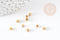 Perles intercalaires carré laiton brut,3mm, x100 (G3156)