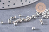 Perles intercalaires fer platine 3mm, x10gr (G2603)